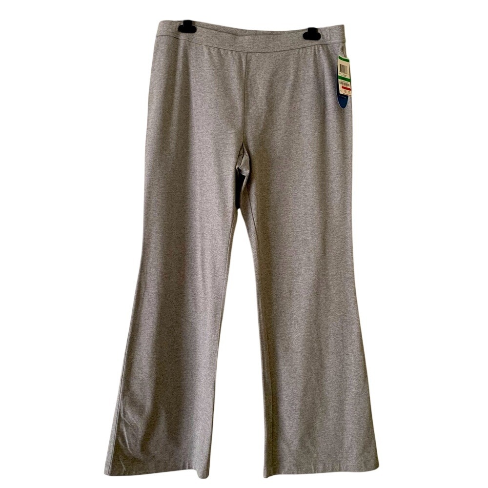 CHARTER CLUB. NWT. Activewear. Sweatpants. Size L. Grey. Wide leg.